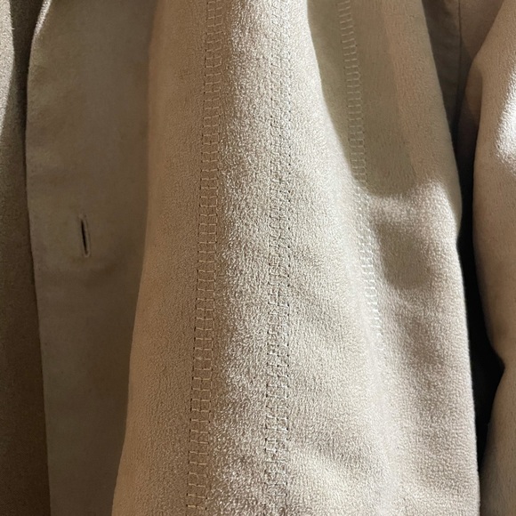 Claiborne Camel Suede Long-sleeve Button-up Shirt - Picture 3 of 4